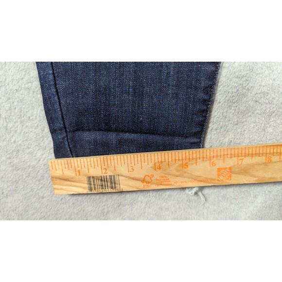 Judy Blue Women Jeans 11/30 Ankle Skinny Fit Distress Hem High Rise Stretch Dark - Picture 13 of 14